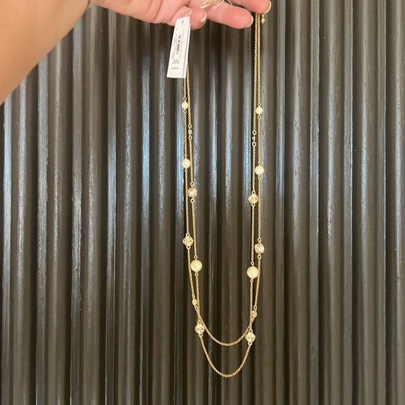 Kate Spade Gold and White Layered Necklace - Picture 9 of 10